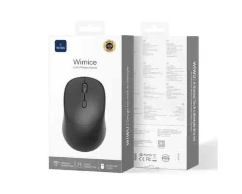 Комп ютерна мишка WiWU WM112 2.4G Wireless Mouse Black mag-6976975619483153541