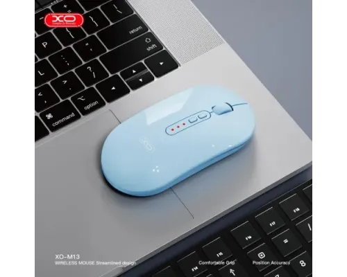 Комп ютерна мишка XO M13 Tri-mode Bluetooth Wireless Silent Mouse Блакитна дефект пакування mag-2000001614327153183