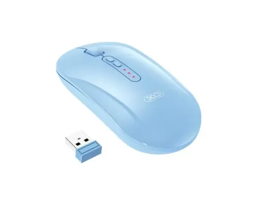 Комп ютерна мишка XO M13 Tri-mode Bluetooth Wireless Silent Mouse Блакитна дефект пакування mag-2000001614327153183