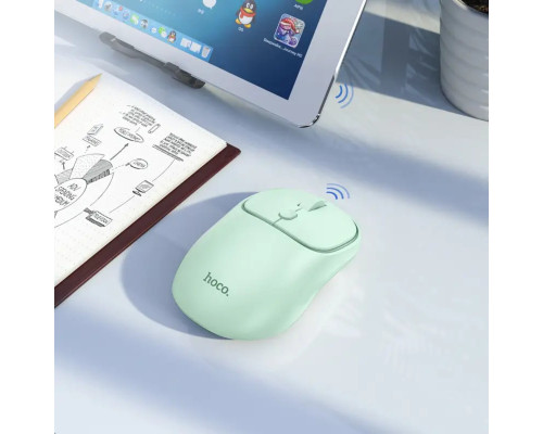 Миша Hoco GM25 Royal dual-mode business wireless mouse Light Green