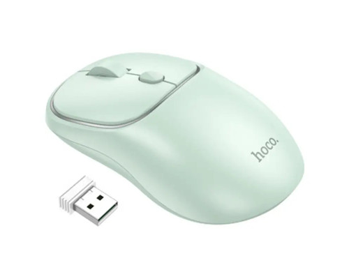 Миша Hoco GM25 Royal dual-mode business wireless mouse Light Green