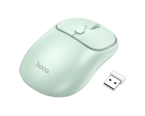 Миша Hoco GM25 Royal dual-mode business wireless mouse Light Green