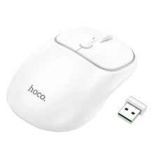 Миша Hoco GM25 Royal dual-mode business wireless mouse Space White