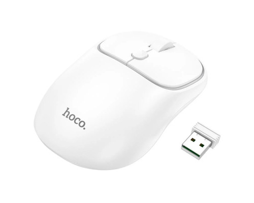 Миша Hoco GM25 Royal dual-mode business wireless mouse Space White