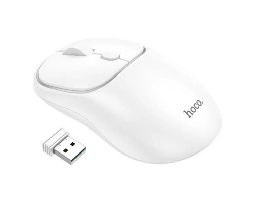 Миша Hoco GM25 Royal dual-mode business wireless mouse Space White