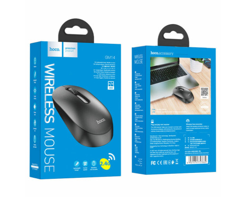 Миша HOCO GM14 Platinum 2.4G business wireless mouse Black