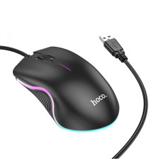 Миша Hoco GM19 Enjoy gaming luminous wired mouse Black