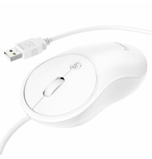 Миша HOCO GM13 Esteem business wired mouse White (6931474757852)