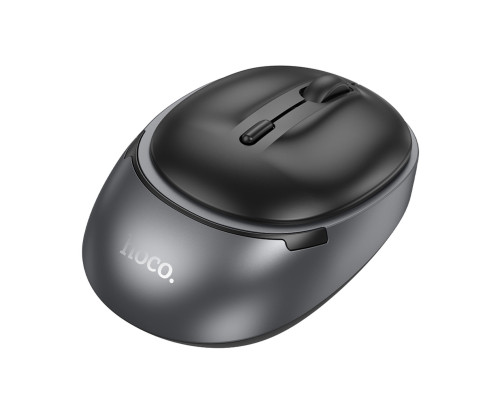 Миша HOCO GM34 Nuevo dual-mode business wireless mouse Black Metal Gray (6942007632782)