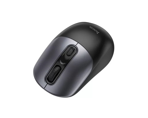 Миша Hoco GM28 2.4G business wireless mouse Black Metal Gray