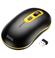 Миша Hoco GM21 Platinum 2.4G business wireless mouse Black Yellow