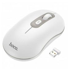 Миша Hoco GM21 Platinum 2.4G business wireless mouse White Gray