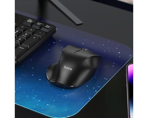 Миша HOCO GM24 Mystic six-button dual-mode business wireless mouse Black