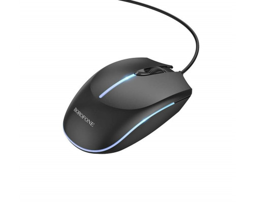 Миша BOROFONE BG10 Soaring game luminous wired mouse Black