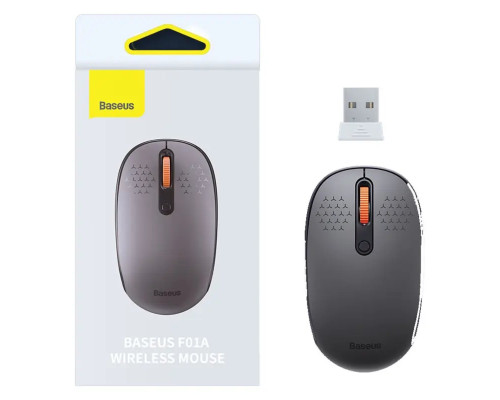 Маніпулятор миша бездротова Baseus F01A Wireless Mouse Frosted Gray