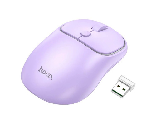 Миша Hoco GM25 Royal dual-mode business wireless mouse Romantic Purple