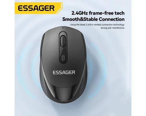 Миша безпровідна ESSAGER (Color box)Spirituel 2.4G wireless mouse White