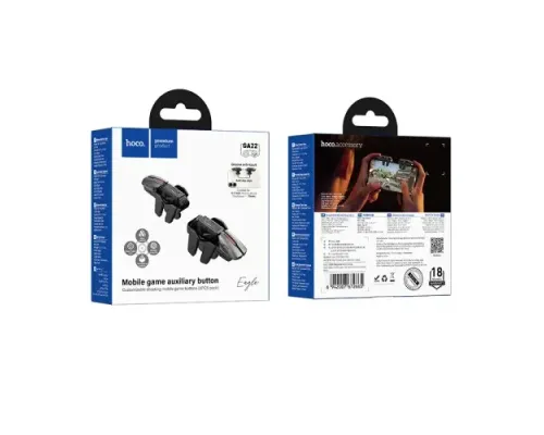 Тригери ігрові для смартфона HOCO GA22 Eagle mobile game auxiliary button Black mag-6942007672665153125