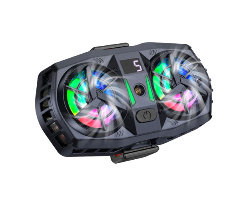 Кулер для телефону НОСО GM36 Mustango mobile phone dual cooler Чорний mag-6942007645058138668