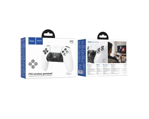 Бездротовий геймпад HOCO GA32 Dragon PS5 wireless gamepad Білий mag-6942007672146153790