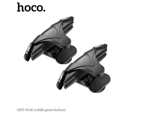 Тригери ігрові для смартфона HOCO GM5 Wolf Mobile game buttons Чорні mag-6931474751492146701