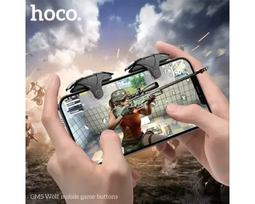 Тригери ігрові для смартфона HOCO GM5 Wolf Mobile game buttons Чорні mag-6931474751492146701