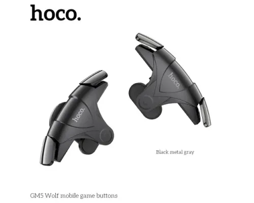 Тригери ігрові для смартфона HOCO GM5 Wolf Mobile game buttons Чорні mag-6931474751492146701