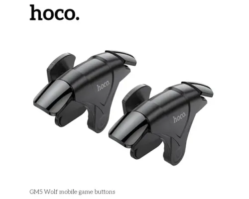 Тригери ігрові для смартфона HOCO GM5 Wolf Mobile game buttons Чорні mag-6931474751492146701