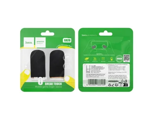 Напальчники для гри HOCO GA20 Magic Claw carbon fiber (2PCS pack) black mag-6942007666169151853
