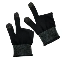 Рукавички для гри HOCO GA21 Eagle Claw silver fiber two-finger gaming gloves(2PCS pack) black mag-6942007666176153103