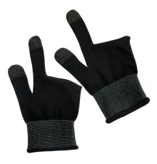 Рукавички для гри HOCO GA21 Eagle Claw silver fiber two-finger gaming gloves(2PCS pack) black mag-6942007666176153103