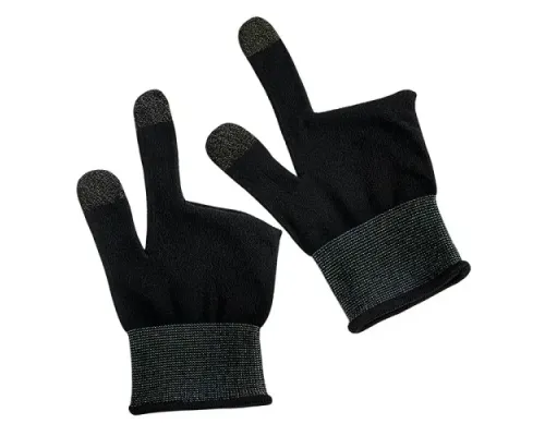 Рукавички для гри HOCO GA21 Eagle Claw silver fiber two-finger gaming gloves(2PCS pack) black mag-6942007666176153103