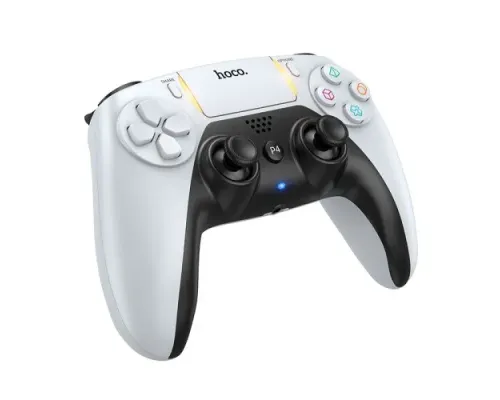 Бездротовий ігровий джойстик HOCO GA1 Phoenix PS4 wireless game controller white mag-6942007666596152113