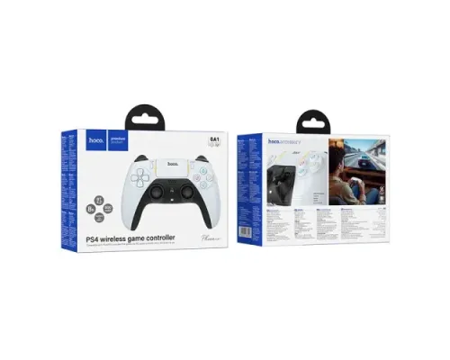 Бездротовий ігровий джойстик HOCO GA1 Phoenix PS4 wireless game controller white mag-6942007666596152113