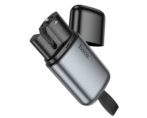 Автомобільний молоток HOCO ZP15 King car safety hammer Metal Gray (6942007644020)