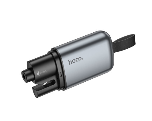 Автомобільний молоток HOCO ZP15 King car safety hammer Metal Gray (6942007644020)