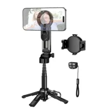 Селфі-палиця трипод HOCO K27 Pro Magic mini live broadcast stand Black mag-6942007668743152828