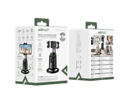 Монопод-трипод ACEFAST E44 360-degree AI intelligent follow-up PTZ Black mag-6974316286356153825