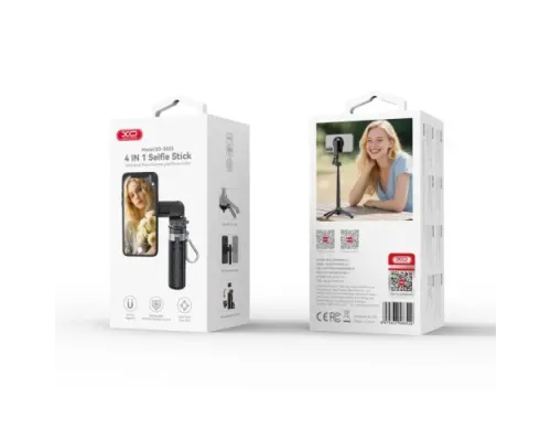 Мульті-Монопод XO SS25 Multi-functional Mini Bluetooth Magnetic Selfie Stick Чорний mag-6975837586529147355