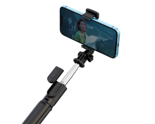 Монопод XO SS09 Multifunctional remote control selfie-stick Чорний mag-6920680828289140323