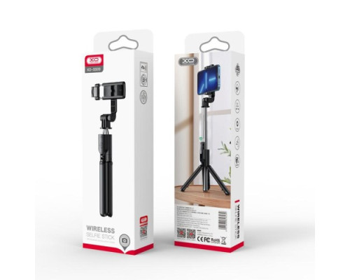 Монопод XO SS09 Multifunctional remote control selfie-stick Чорний mag-6920680828289140323