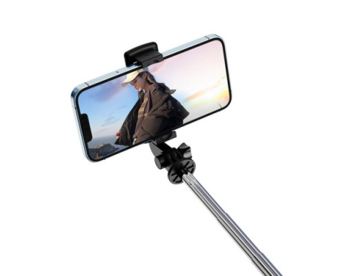 Монопод XO SS09 Multifunctional remote control selfie-stick Чорний mag-6920680828289140323