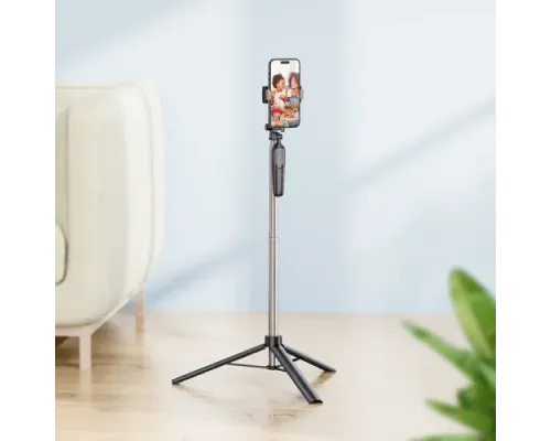Селфі-палиця трипод HOCO K19 Soul live broadcast holder Black mag-6931474798640144389