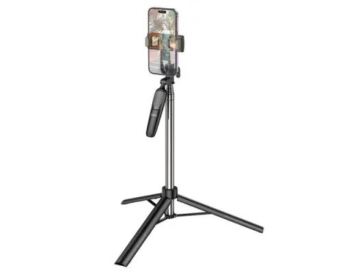 Селфі-палиця трипод HOCO K19 Soul live broadcast holder Black mag-6931474798640144389