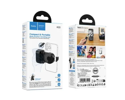 Багатофункціональний тримач HOCO K33 Oleada black mag-6942007671415153050