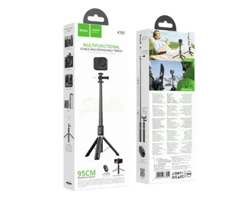 Багатофункціональний штатив HOCO K101 Prestigio multifunctional tripod Black mag-6942007673952153727