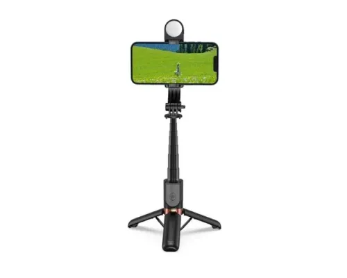 Монопод-трипод WiWU Mini Selfie Stick Wi-SE011(with filled lights) Black mag-6976975613184153569