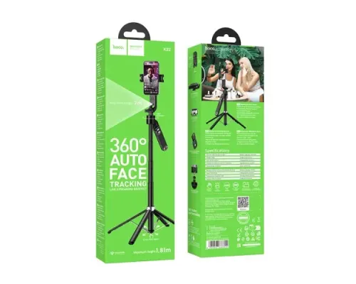 Селфі-палиця трипод HOCO K32 Soporte smart live broadcast holder 1,81m Black mag-6942007666824152418