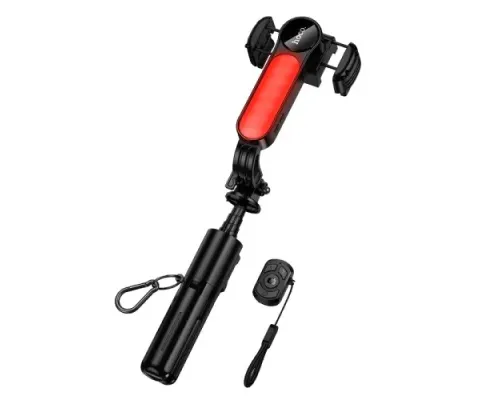 Багатофункціональний штатив HOCO K90 Feliz single-axis live broadcast holder Black mag-6942007673204153759
