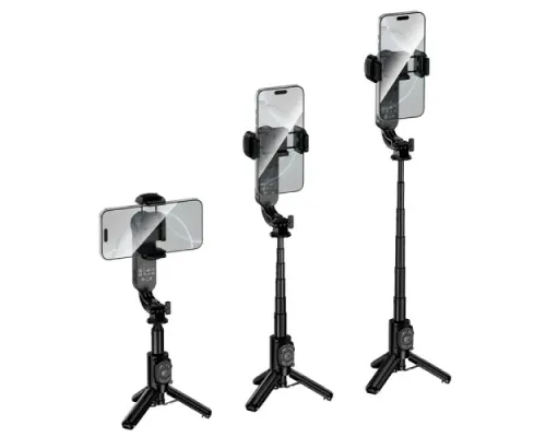 Багатофункціональний штатив HOCO K90 Feliz single-axis live broadcast holder Black mag-6942007673204153759